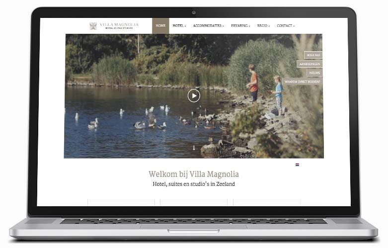 website ontwikkeling Villa Magnolia